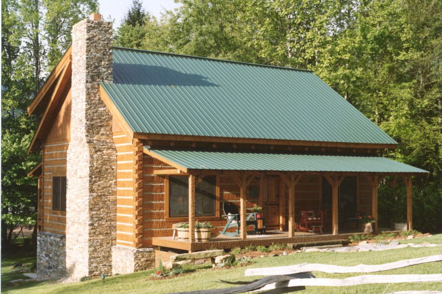 Exterior Log Home & Cabin Pictures: Battle Creek Log Homes Exterior Gallery