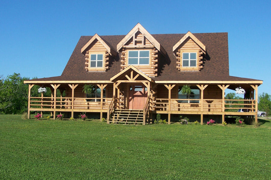  Exterior  Log  Home Cabin  Pictures Battle Creek Log  Homes Exterior  Gallery
